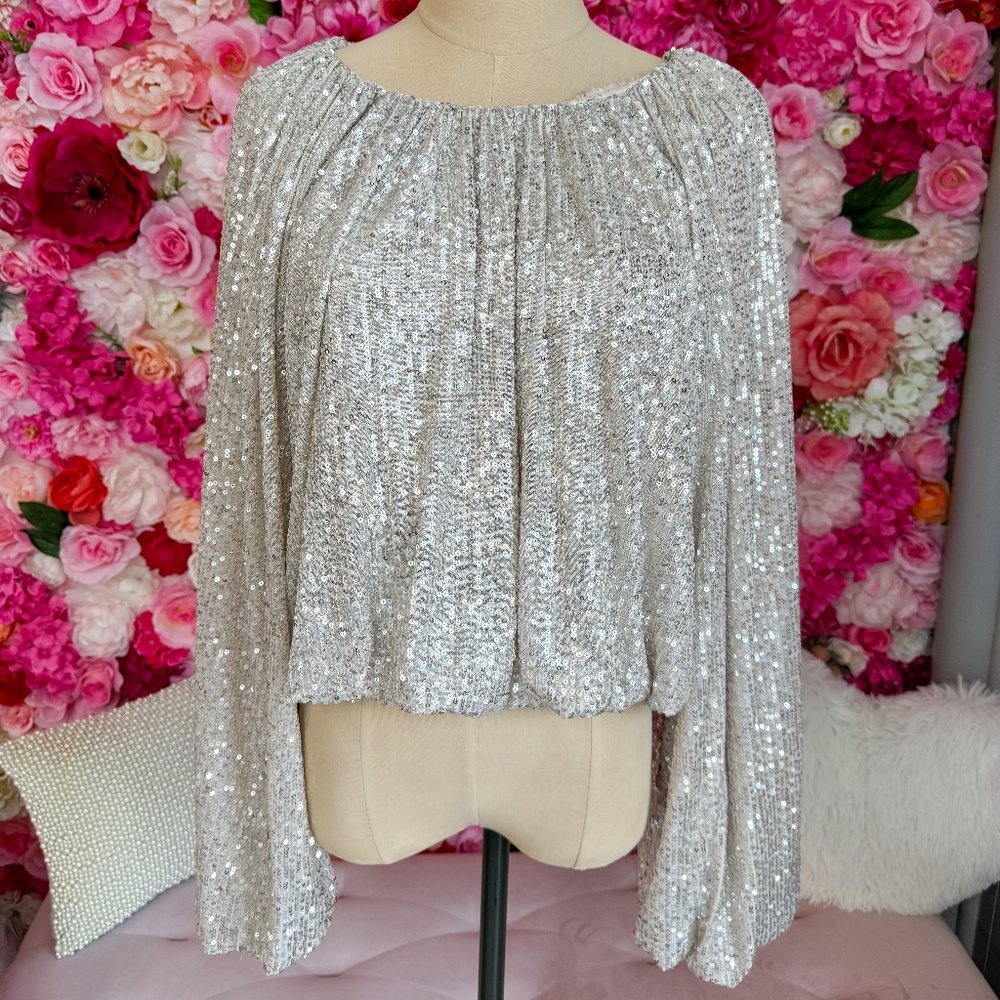 Endless Rose | Sequin Long Sleeve Top